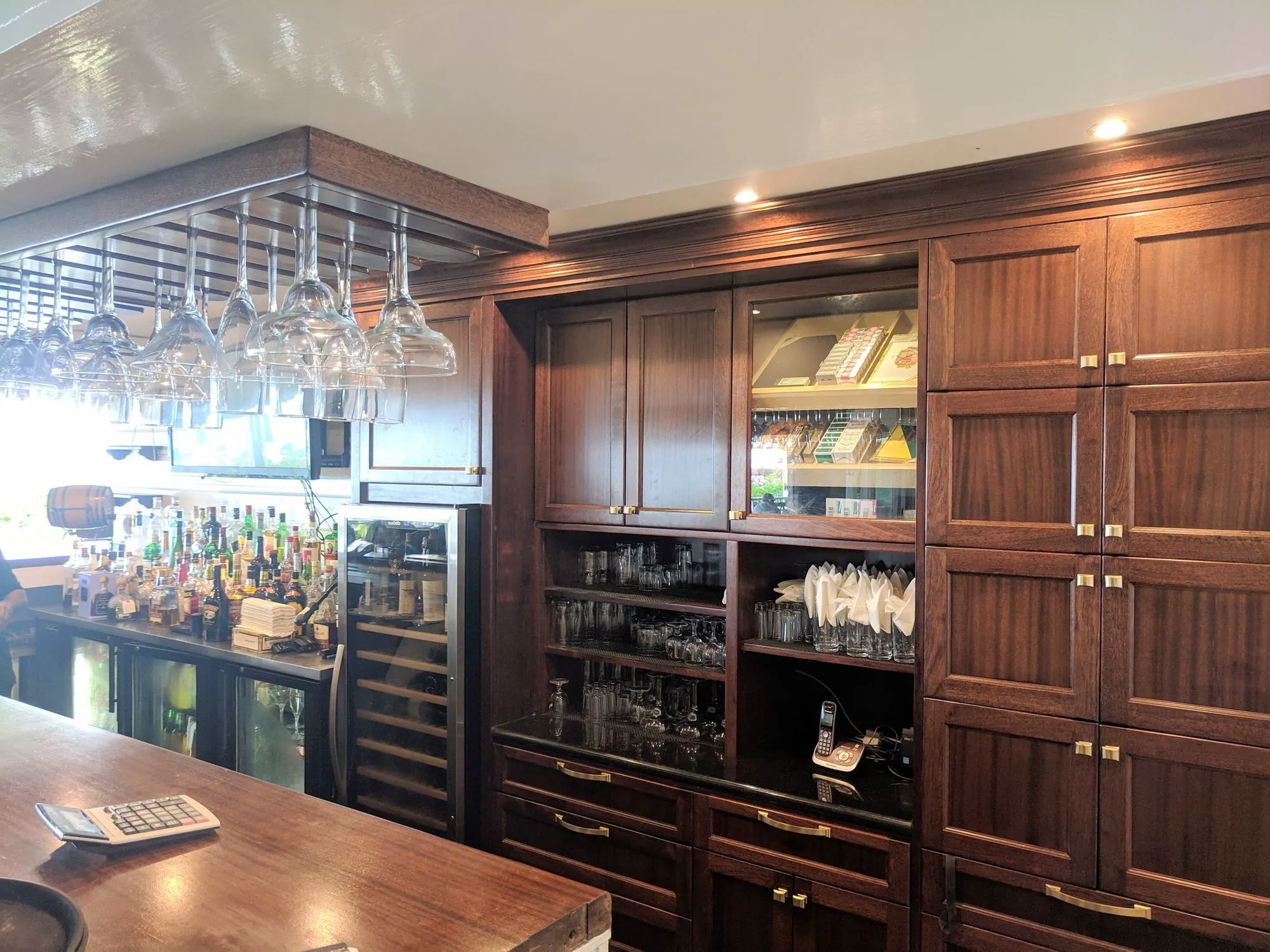 Contemporary kitchen fit-out with island in Newcastle Nevis