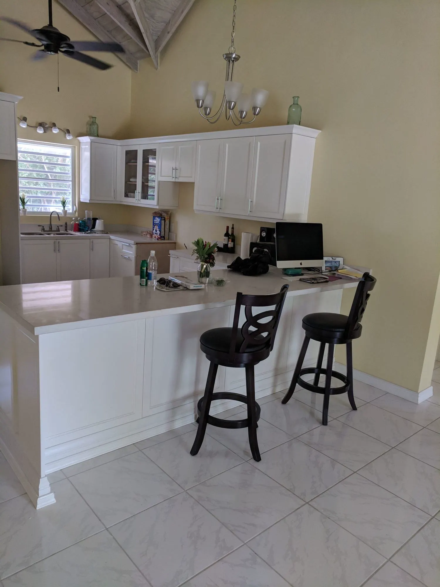 Kitchen drawer organization system built in Long Point Nevis
