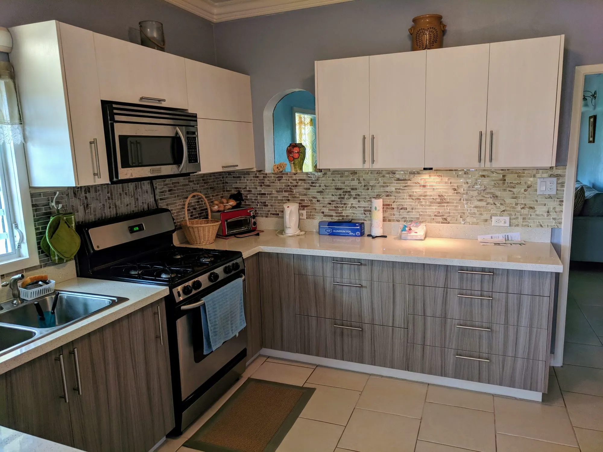 Modern island kitchen project completed in Jessups Nevis