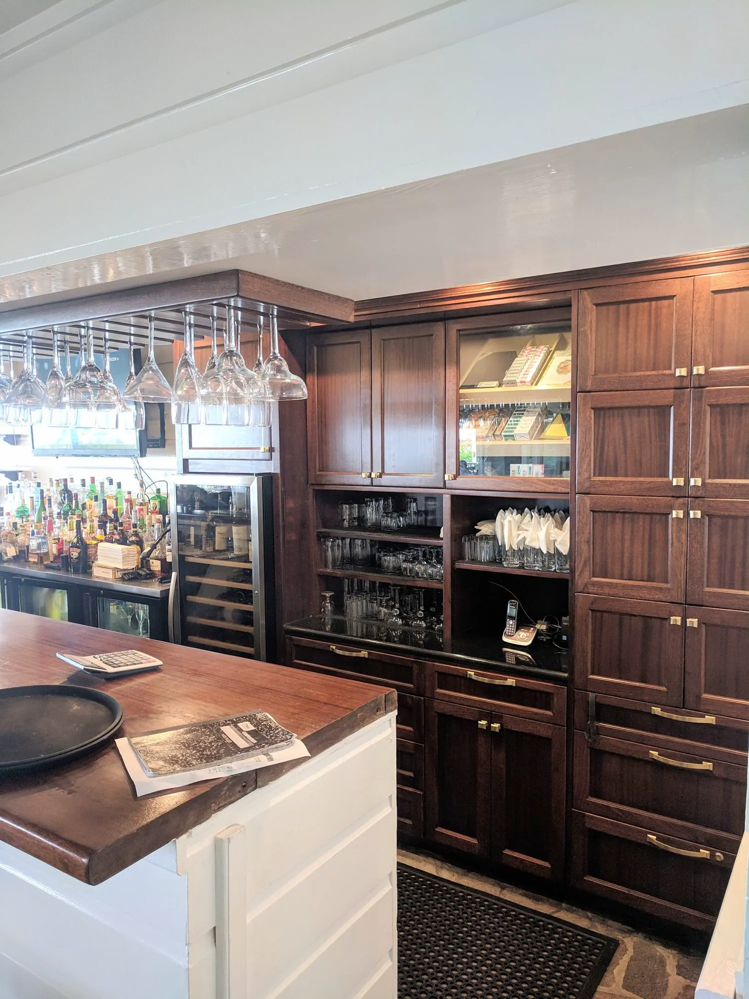 Custom kitchen installation in Charlestown Nevis with full-height cabinetry