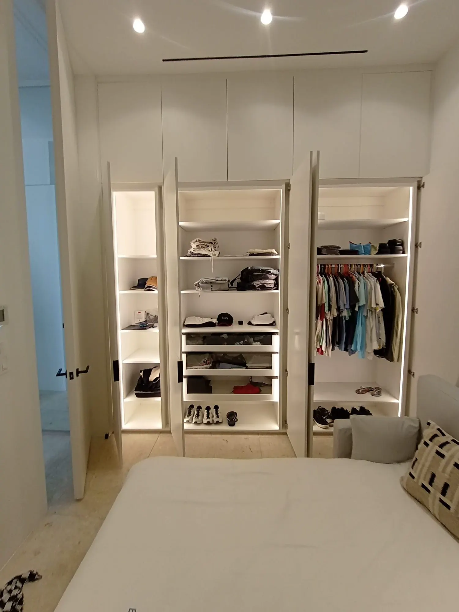 Walk-in wardrobe suite installation in Jones Estate Nevis